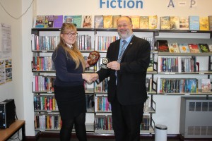 Ellen Blacker, awarded the Citizenship Shield