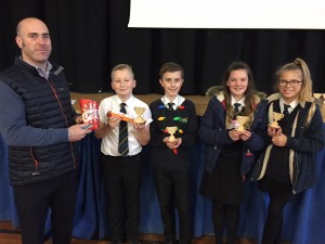 Red Population Winners Jake, Izaak, Sydney and Millie with Dr Turl