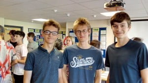 Sam Terrett, Thomas Hannaford and Jacob Roach: 19 grade 9s between them !
