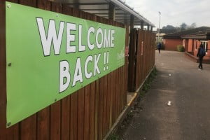 Welcome back banner