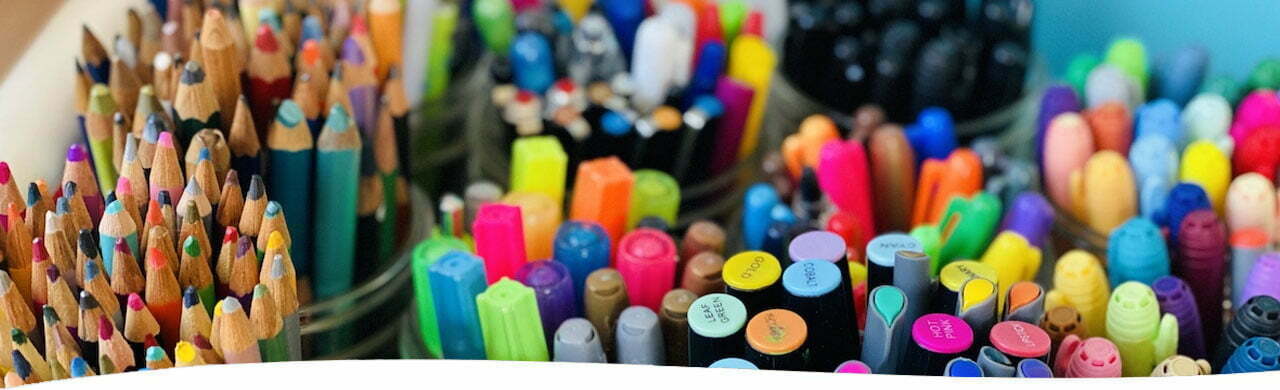 Art header pens and brushes
